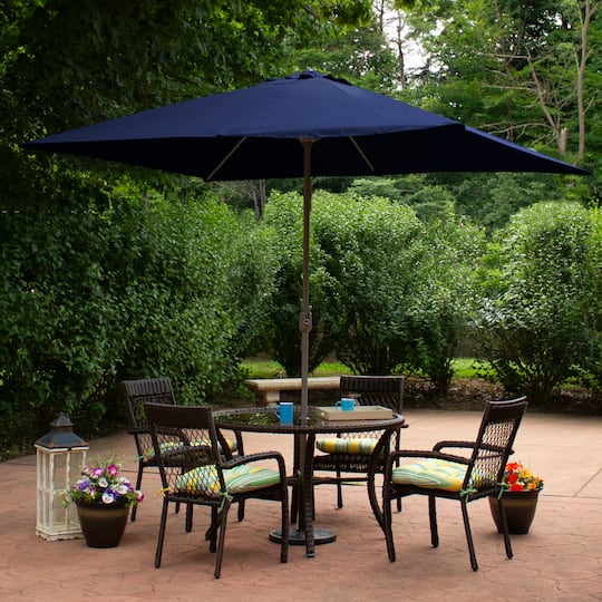 10ft. x 6.5ft. Outdoor Patio Market Umbrella with Hand Crank